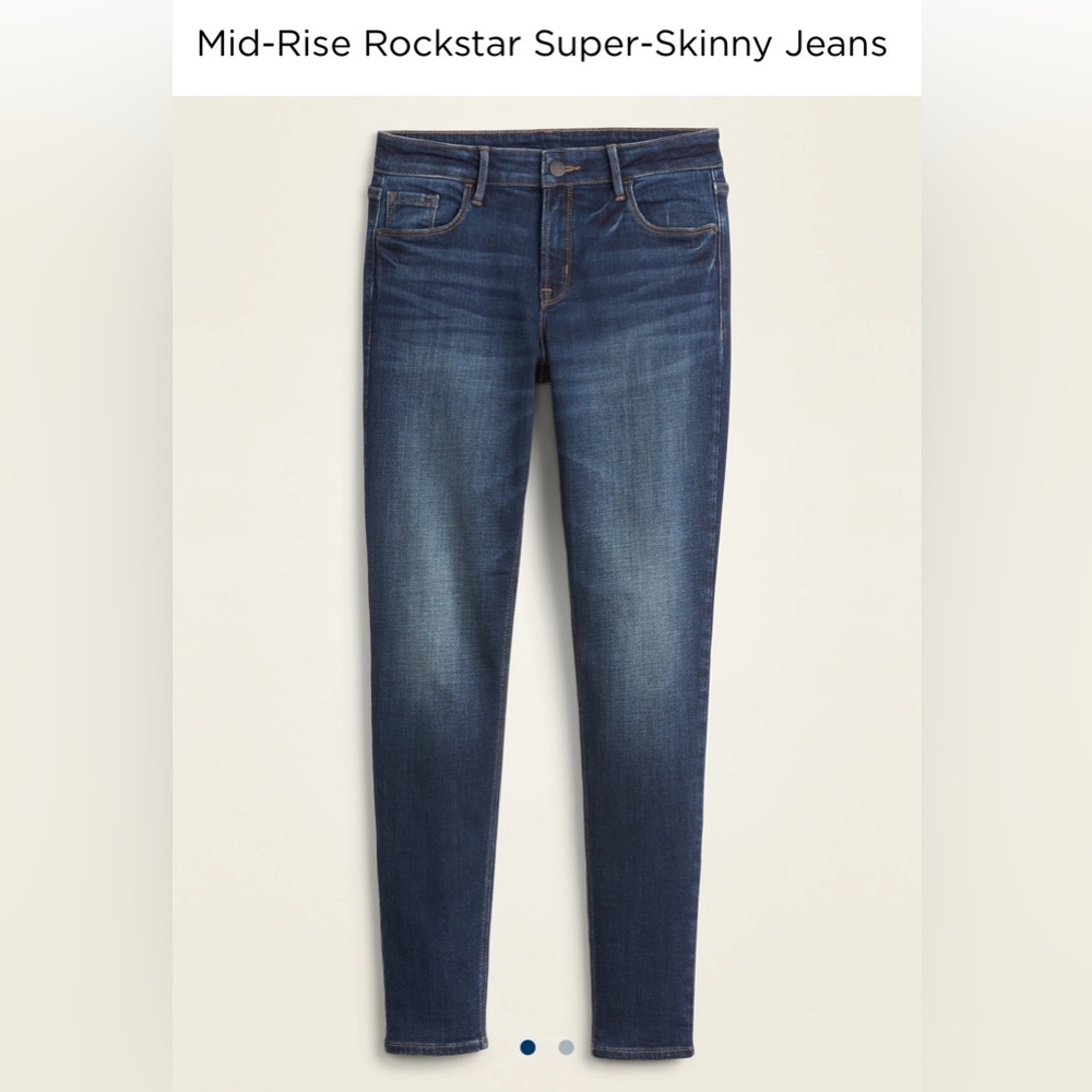 Old Navy Midrise Rockstar Super Skinny Jeans - 16 Long